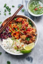 Crispy Chicken Bites Poke Bowl